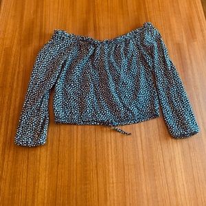 Divided Floral Blouse